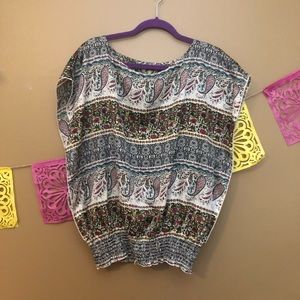 Satin Paisley Blouse